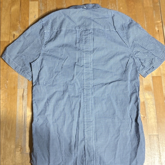 Fred Perry Navy and White Checkered Button Down Shirt - Picture 7 of 9